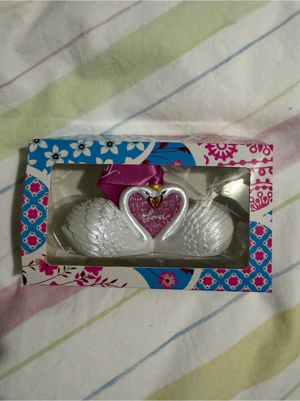 Taylor Swift Lover Swan Ornament